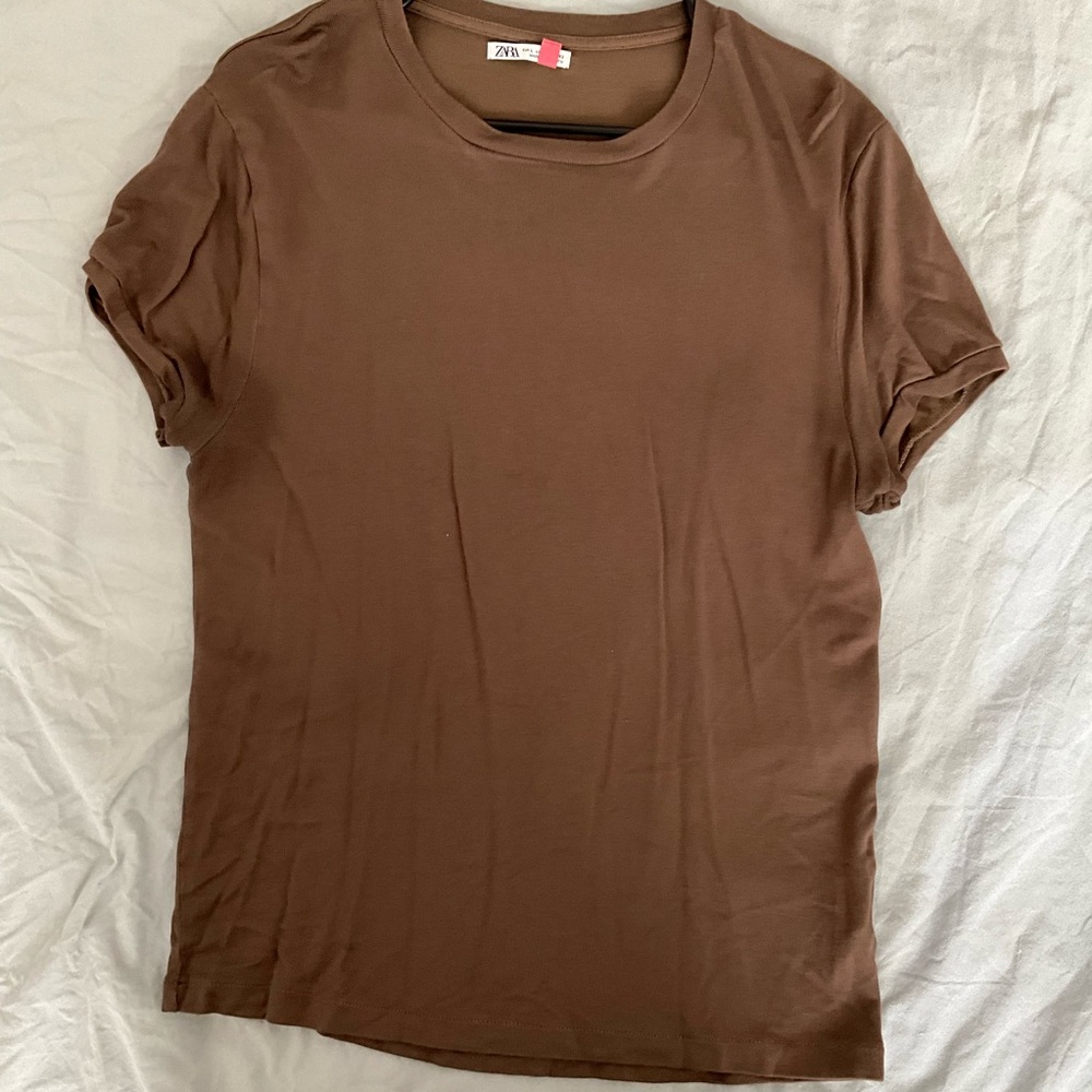 Zara brown shirt